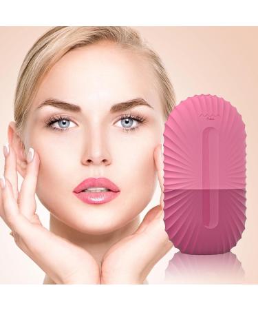 Ice Facial Mold - Skin Cooling Device Puffiness Reduction Tool | Washable Brightening Skincare Aid Ergonomic Face Rejuvenation Roller Skin Refreshing Gadget for Puffiness Removal 6.2x4.4x11.4cm Shell pattern - rose - Buy Online on GoSupps.com