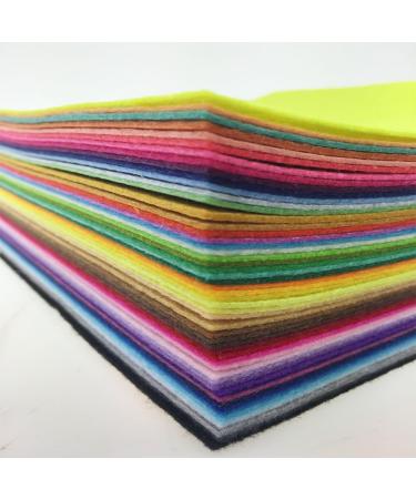 Flic-Flac 54pcs Assorted Color Felt Fabric Sheet Pack - DIY Craft Squares (10cm x 10cm) - Buy Online on GoSupps.com