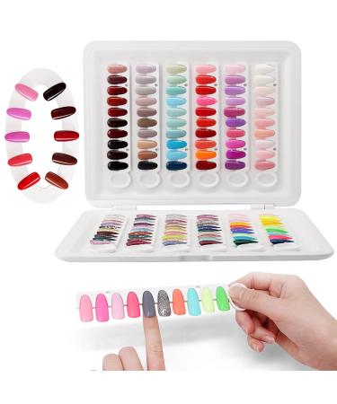 Nail Display Book C9 Nail Colour Swatch Book No Glue Required 120 Nail Colour Display Board Gel Nail Polish Sample Display for Nail Technician Use C9 Nail Colour Chart - Buy Online on GoSupps.com