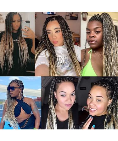 Ancient Lichen-Hair Easy Braid 30 Synthetic Fiber Crochet Extensions - Itch-Free Yaki Texture 6 Pack (1B/27/613) - Buy Online on GoSupps.com