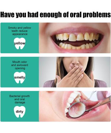 Teeth Whitening Toothpaste Foam 60ml - Brighten Your Smile Remove Coffee & Smoking Stains - Buy Online on GoSupps.com