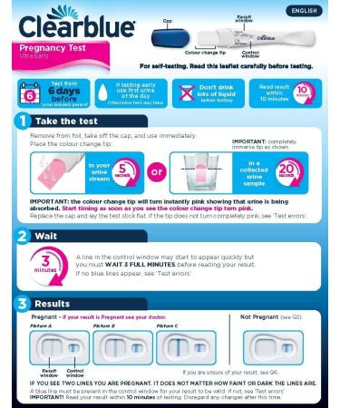Clearblue Early Detection Pregnancy Test 6 Days Ultra Early - 2 Tests - Buy Online on GoSupps.com