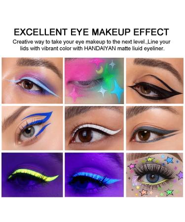 Bonnie Choice Matte Liquid Eyeliner Set B - 12 Colorful Waterproof Gel Eye Liners | Smudgeproof Long Lasting Eye Makeup Gift Kit for Women - Buy Online on GoSupps.com