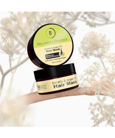 Keratin & Argan Oil Hair Mask - Repair Damage & Control Frizz | Sulfate-Free Paraben-Free Silicone-Free - 200 gm - Buy Online on GoSupps.com