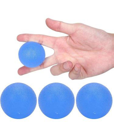 Agatige 3 Pack Silicone Hand Grip Balls - Stress Relief & Strength Trainer for Adults & Kids - Blue - Buy Online on GoSupps.com