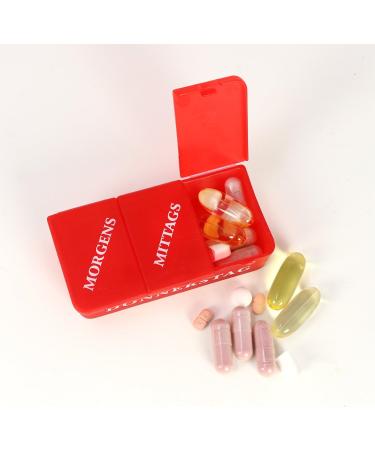 Buy Com-Four 7-Day Drug Doser | Weekly Pill Box for Morning Lunch & Evening | Tablet Organizer - White (001 Pieces) - International Shipping Available - Buy Online on GoSupps.com
