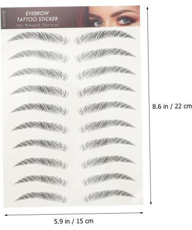 FOMIYES 48 Pcs Eyebrow Stickers Waterproof Makeup Eyebrows Eyebrow Tattoos Stickers Post 4d Water Proof - Buy Online on GoSupps.com