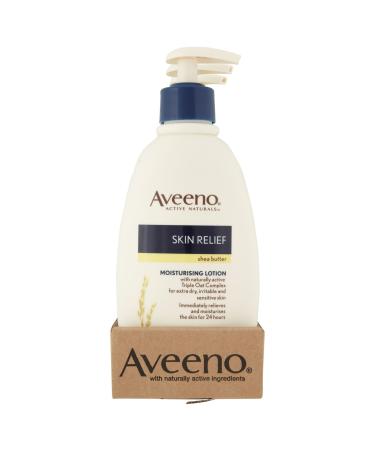 6 x Aveeno Skin Relief Moisturising Lotion Shea Butter 300ml