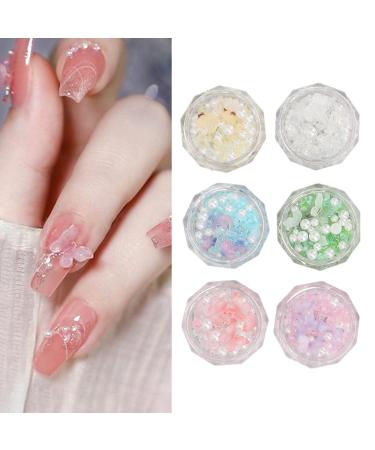 3D Cute Butterfly Nail Charms Nail Glitter Charm Rhinestones Ornaments Nail Art Decorations Glitter Accessories for DIY Craft Nail Art Design Manicure Decor