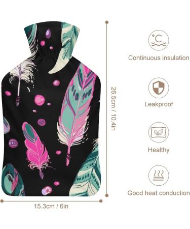Buy Feather Hot Water Bottle with Plush Cover - Ideal Hand Warmer for Adults & Kids | 26.5x15.3cm - International Shipping Available - Buy Online on GoSupps.com