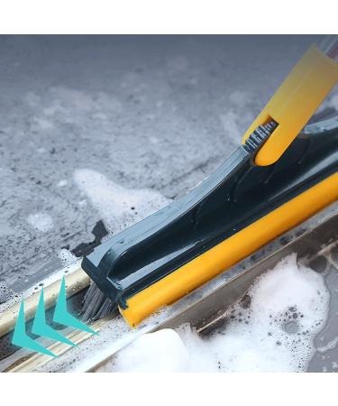 Floor Scrub Brush with Long Handle - 2 in 1 Cleaning Scrub Brush - Adjustable V-Shaped Floor Brush Scrubber 120 Degree Triangular Rotating Brush Head - Buy Online on GoSupps.com