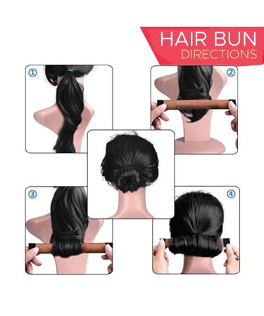 Hawwwy 3-Part Hair Knot Maker Set - Magical Snap-and-Roll Tool for Donut Hair Updos - Perfect for Kids in Gold Blonde - 3PK - Buy Online on GoSupps.com