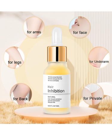 Meanju Hair Growth Inhibitory Serum Natural Hair Remover Hair Removal for Face Armpits Legs and Arms for Long Lasting Smooth Skin and Easy Management of Hair Growth - Buy Online on GoSupps.com