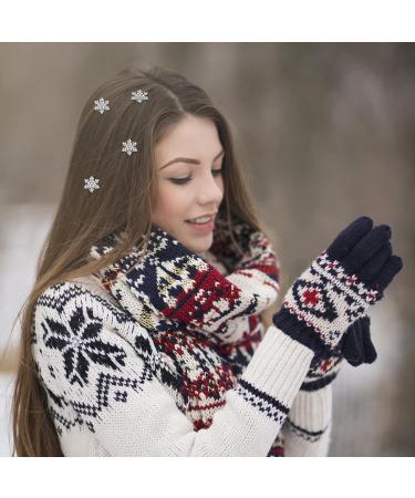 Lurrose 10pcs Crystal Spiral Hair Clips - Elegant Snowflake Hairpins for Women, Bridesmaid, and Bride - Buy Online on GoSupps.com