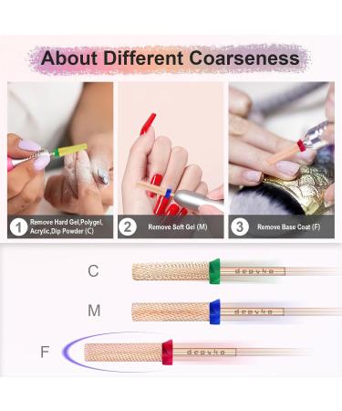Depvko Super Long Barrel Nail Drill Bits - 3/32" Carbide Bit for Acrylic Nails | Two Way Rotate Professional Safety Bits | Fast Manicure & Pedicure Tool - Fine Rose Gold - Buy Online on GoSupps.com