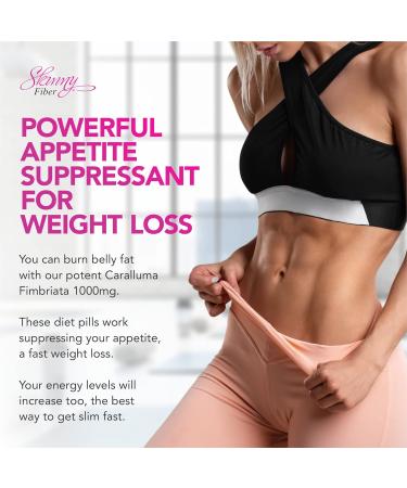 Skinny Fiber Caralluma Fimbriata Diet Pills for Women - Natural Appetite Suppressant and Weight Management - 120 Capsules - Buy Online on GoSupps.com