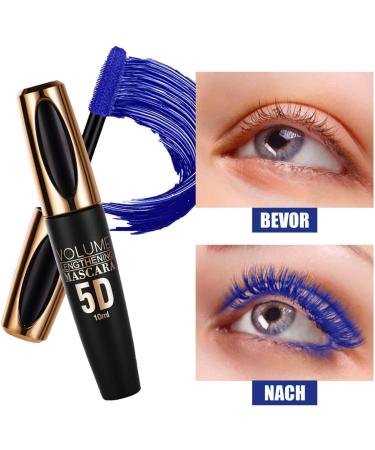 EONFAVE Silk Fiber 5D Mascara blue telescopic mascara for eyelashes waterproof and smudgeproof quickdrying nonclogging mascara long eyelashes blue eyes makeup blue 10 ml 1er Pack - Buy Online on GoSupps.com