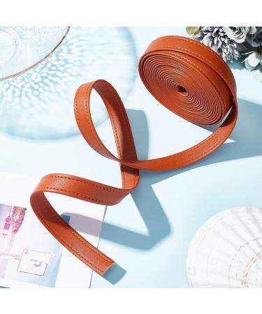 Buy Wadorn 1.8cm Double-Sided PU Leather Belt Strip - 4m Flat Leather Cord for DIY Pocket Straps & Watch Bracelets - Brown - Buy Online on GoSupps.com