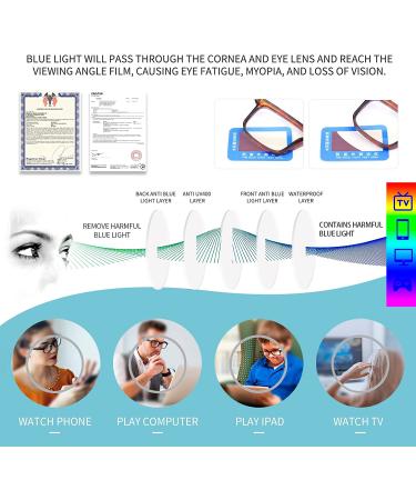 K KENZHOU 5-Pack Reading Glasses Blue Light Blocking Women/Men Anti Headache/Glare/Eye Strain Lightweight Eyeglasses C1c2c6c7c10 2.5 x - Buy Online on GoSupps.com