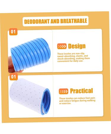 FOMIYES 4 Pairs Thin Insole - Sweat-Absorbing Sports Shoe Pads Shockproof Inserts for Comfort - Universal Shoe Accessories - Buy Online on GoSupps.com