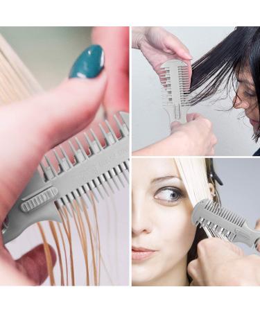 3-Piece Double Sided Hair Razor Comb Set with 10 Replacement Blades - Hair Thinning & Styling Tool - Buy Online on GoSupps.com