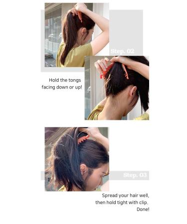 NUNUHOME Girls Beauty Accessory Banana Hair Clip - Dark Brown & Teal | Orange Navy Pastel Brown Teal - Buy Online on GoSupps.com