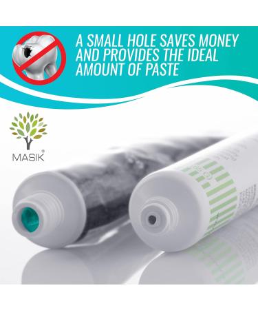 Masik Natural Toothpaste Whitening & Sensitive Teeth | Dead Sea Salt | Stain & Plaque Remover | Bleeding Gums & Canker Sore Care | Floride & SLS-Free | Non-Foaming | Made in Israel (Mint 3-Pack) - Buy Online on GoSupps.com