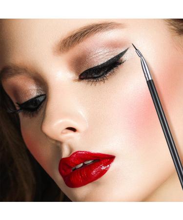 Lusofie 3pcs Eyeliner Brush Set - Professional Eye Makeup Brushes for Angled Eyeliner, Concealer, and Beveled Eyebrows - Buy Online on GoSupps.com