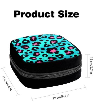 GIAPB Period Bag - Leopard Print Sanitary Napkin Storage and Makeup Pouch - Buy Online on GoSupps.com
