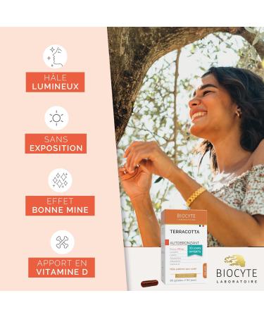 Biocyte Terracotta Cocktail Self-Tanning Box of 3 Months (3 x 30 Capsules) Including 1 Month Free - Buy Online on GoSupps.com
