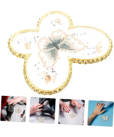  HONMEET Nail Polish Mixing Pallet Manicure Color Mixing Palette Display Nail Art Palette (Butterfly Shape) - Buy Online on GoSupps.com