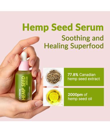Hemp Beauty Face Serum for Dry Skin | Brightening Moisturizer w/ Hemp Seed Oil & Hyaluronic Acid | Vegan Skincare for Glowing Skin - Buy Online on GoSupps.com