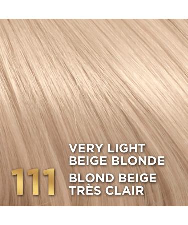 L'Oreal Paris Superior Preference Permanent Hair Color 111 Very Light Beige Blonde 100% Grey Coverage Hair Dye 1 EA Very Light Beige Blonde 1 count (Pack of 1) - Buy Online on GoSupps.com