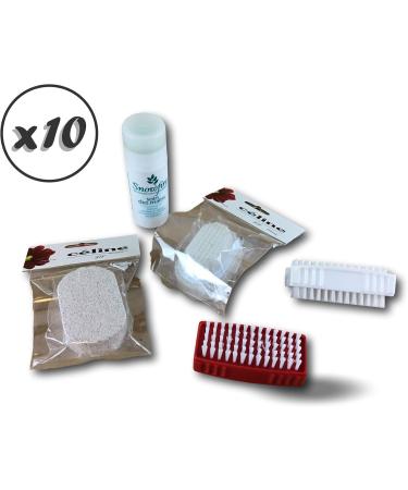 Shop Kibros 10-Piece Cleaning & Hand Care Set | Double-Sided Nail Brushes Pumice Stone & Hand Treatment | International Shipping Available - Buy Online on GoSupps.com