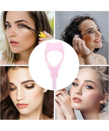 Supatmul Eyelash Mascara Applicator Plastic Eyelash Stencil Brushes for Beginners Multifunctional Eye Makeup Mascara Guide for Daily Use Appointments Parties Performances Pink - Buy Online on GoSupps.com