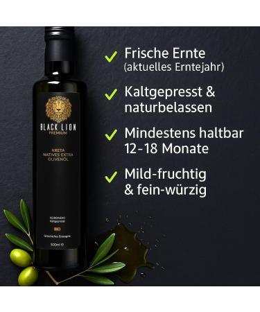 FINEDINE24 FOODS CRETE Greek organic olive oil cold pressed extra natural mildfruitydelicious 100 Koroneiki Olive Premium 4x 500ml - Buy Online on GoSupps.com