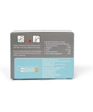 Blood Ketone Test Strips 100ct | Compatible with BKT Meter & Keto-Mojo Bluetooth Meter | Best Ketone Testing Option - Buy Online on GoSupps.com