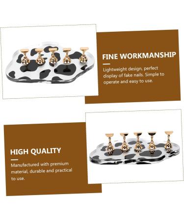 Healeved Cow Base Toe Nail Painting Stand Practice Stand Nail Showing Stand Magnetic Mount Nail Polish Stand Nail Tools U as Postizas Decoradas Magnetic Tool Cosmetic Practice Tools Gilded - Buy Online on GoSupps.com
