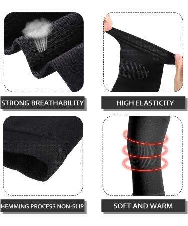 2 Pair Knee Brace Compression Sleeves for Meniscus Tear & Arthritis Pain Relief - Lightweight Support for Running & Weight Lifting (Black/Beige) - Buy Online on GoSupps.com