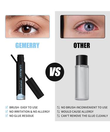 GEMERRY Lash Remover for Extensions - Gentle Oil Formula | 5ml Cluster Glue Removal for Self-Use | Non-Irritating Mascara Wand | 1 Count - Buy Online on GoSupps.com