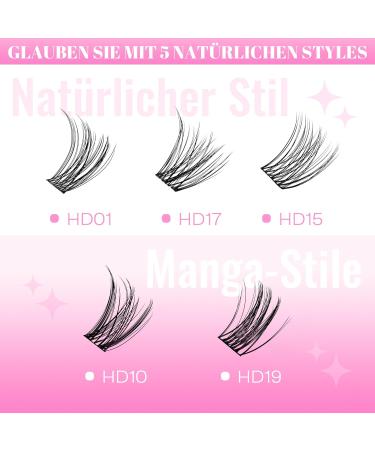 Calailis DIY Individual Eyelashes - 96 PCs D Curl Cluster Lashes (10-16mm) for At-Home Lash Extensions | International Shipping Available - Buy Online on GoSupps.com