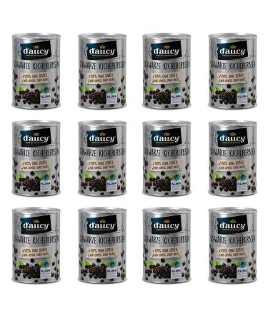 d'ucy black chickpeas - 100% without salt and sugar additive without preservatives climate -neutral 110 grams of 1.2 kg (1 Pack)