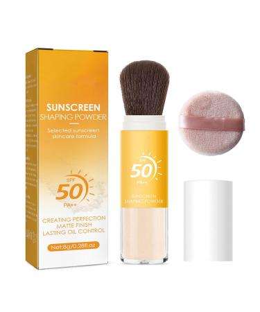 Asheyya Scalp SPF Powder SPF 50 Powder Sunscreen for Face Natural Matte Lasting Breathable All Skin
