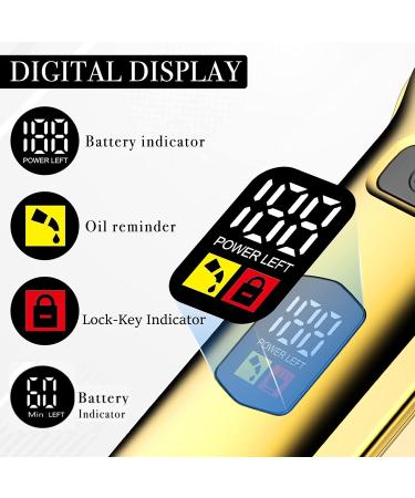 Hatteker Hair Clipper & Trimmer Set for Men - Cordless IPX7 Waterproof Barber Kit with T-Blade Trimmer - Professional Rechargeable Hair Cutting and Beard Grooming Tool in Gold - Buy Online on GoSupps.com