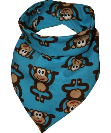 Tooth scarf monkey blue waterproof scarf