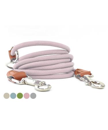 Leitengr n dog leash little dogs light |Guide 3M adjustable with 2 carabiners |3 meters long x 0.8 cm |Only 200 g |Devon model |Rose English rose 3 m x 0.8 cm - Buy Online on GoSupps.com