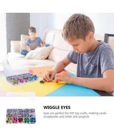Lurrose Wiggle Eye Sticker 4500 Pcs Diy Eyes Toys Plush Stuffed Animals Colorful Plastic Wiggle Eyes Child Craft Supplies Boxed - Buy Online on GoSupps.com