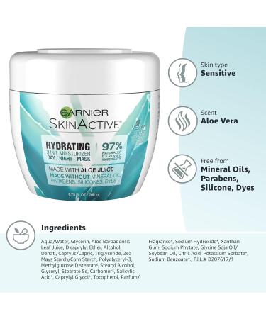 Garnier SkinActive 3-in-1 Aloe Face Moisturizer for Dry Skin 6.75 fl. oz. - Hydrating Aloe Moisturizer - Buy Online on GoSupps.com