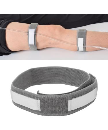 Leg Bag Holder Strap - Soft Comfortable Stretch Urine Drainage Support for Men & Women | Grey Leg Band - Buy Online on GoSupps.com