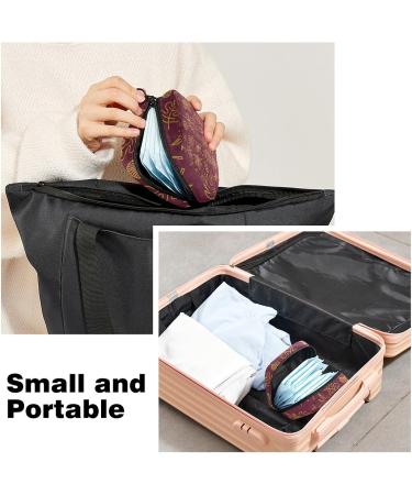 Fall Maple Leaf Menstrual Cup Pouch & Pad Bag - Portable Feminine Menstruation Storage - Buy Online on GoSupps.com